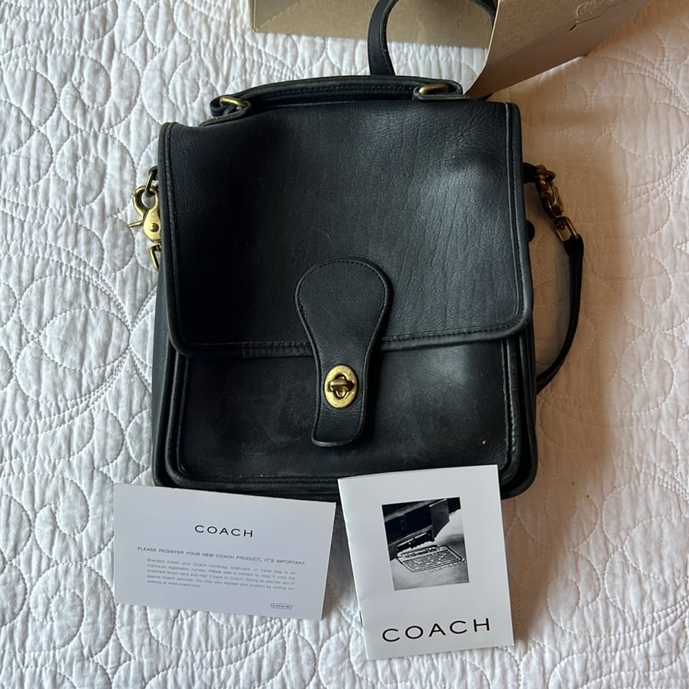 Vintage Coach Station Willis Glovetanned cowhide Leather. Made in 2005 in USA. - Picture 2 of 6